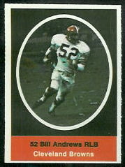 1972 Sunoco Stamps      139     Bill Andrews